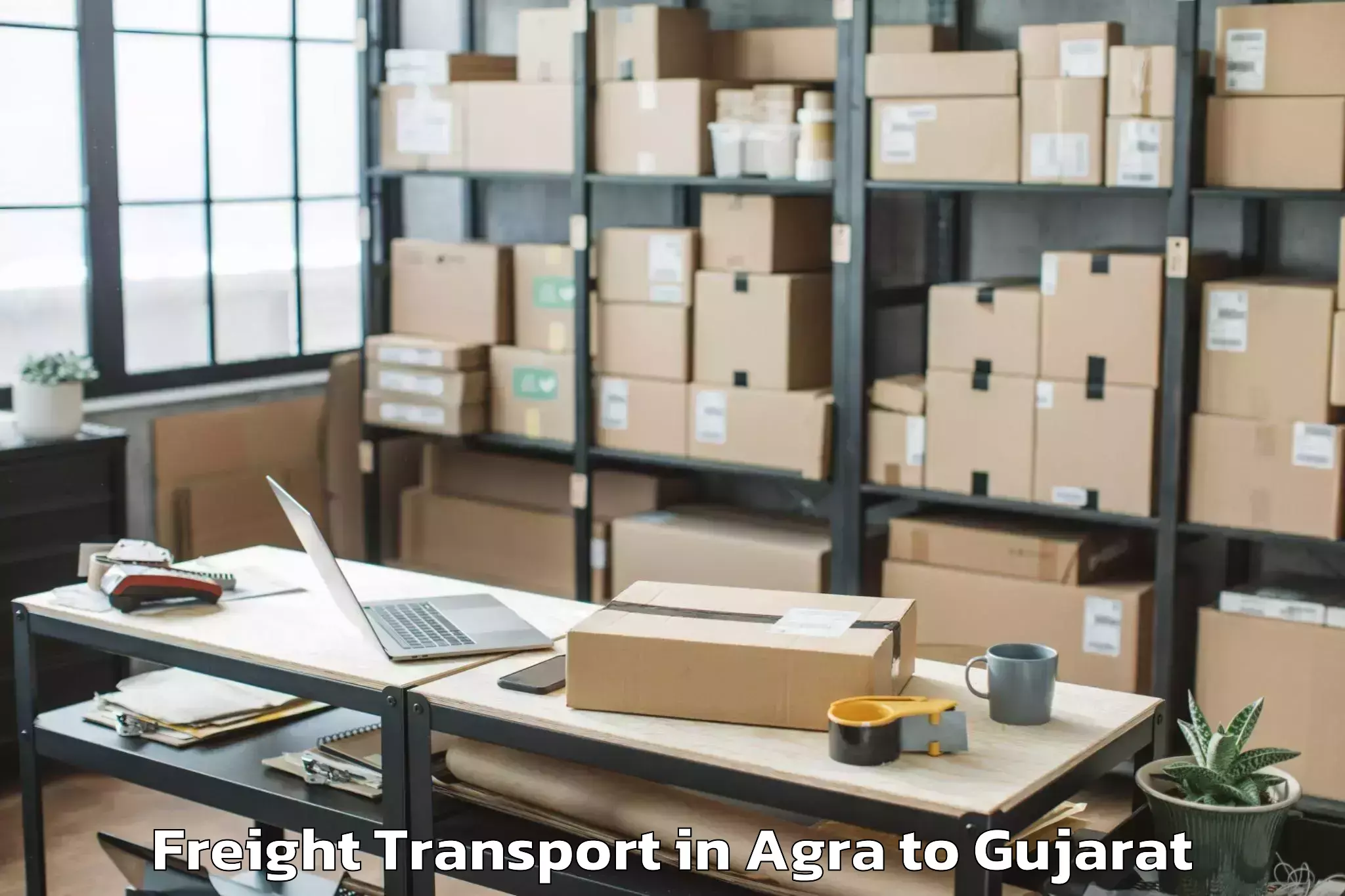 Reliable Agra to Junagadh Agricultural Universi Freight Transport